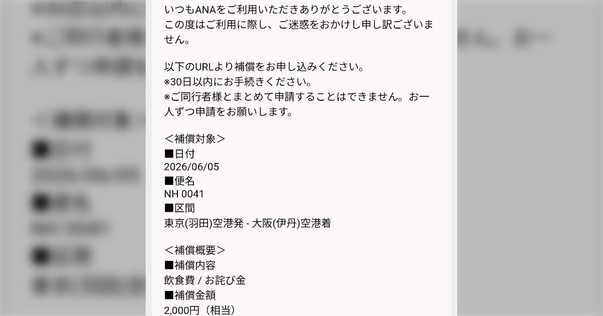 【追記あり】ANA便に乗ろうとしたらオーバーブッキングと言われ、協力金は到着地で聞いてくれとのことだったが、到着してみると「今回は補償金は支払えない」→その後複数のやりとりを通して、真相が判明