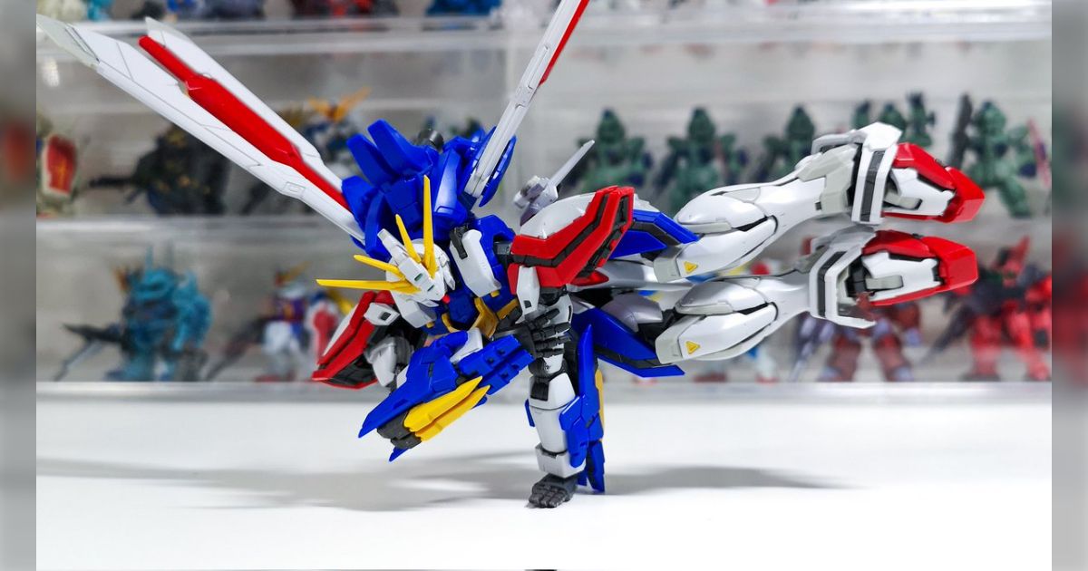 RG 1/144 ゴッドガンダム に似た開脚ポーズのマグアナック