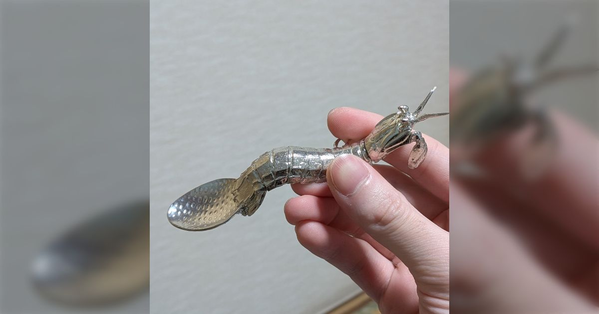 水族館のお土産でシャコスプーンを頂き、とてもかっこよくて気に入っているが一つ欠点がある…『スプーンとして壊滅的に使いにくい』 - Togetter