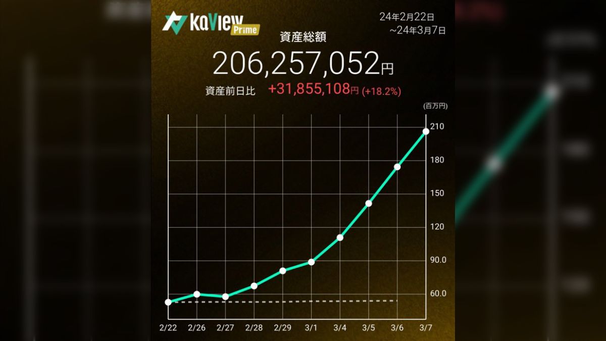 3ヶ月で10倍化した仕手株に全力投資して資産2億円を達成した豪運投資家、相場が崩壊し始めても「ここは仕手株じゃない！」と主張するが下げが止まらない模様  - posfie