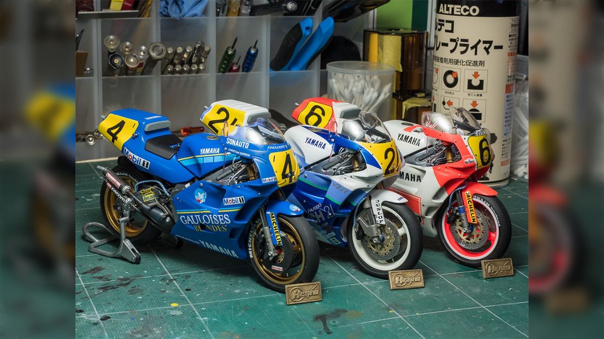 ハセガワのバイクプラモ'89YZR500を3台同時に作ってみた - posfie
