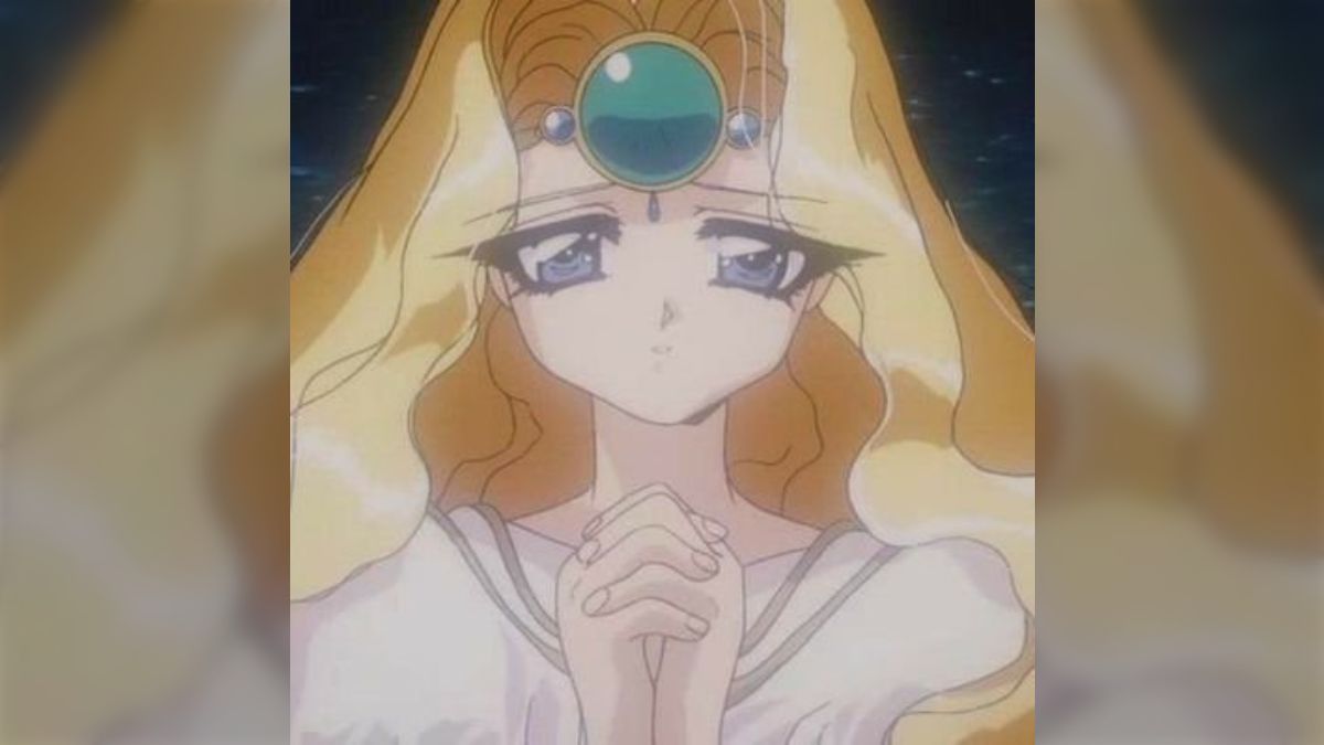 CLAMP「魔法騎士レイアース」エメロード姫　セル画＋動画 Amazon.co.jp: CLAMP 魔法騎士レイアース クリアブロマイド