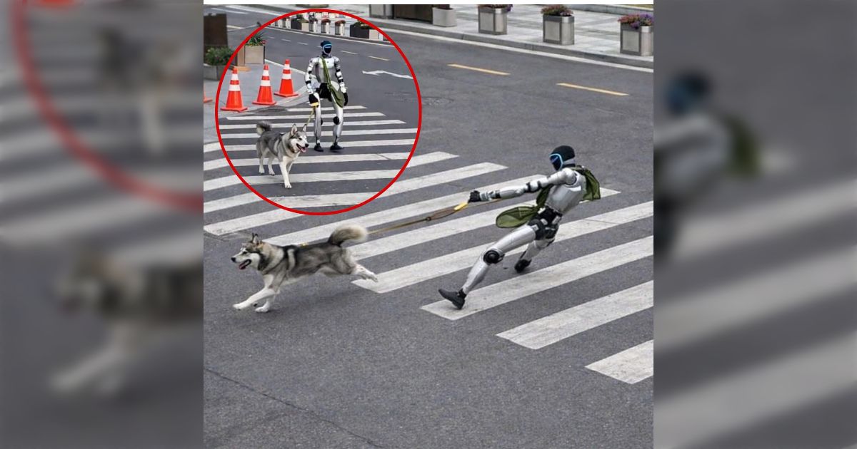 ロボットに犬の散歩をさせる実験中、あることがきっかけで大失敗してしまった！→色んな国の飼い主たち「あのな、ハスキーを選ぶなよ」