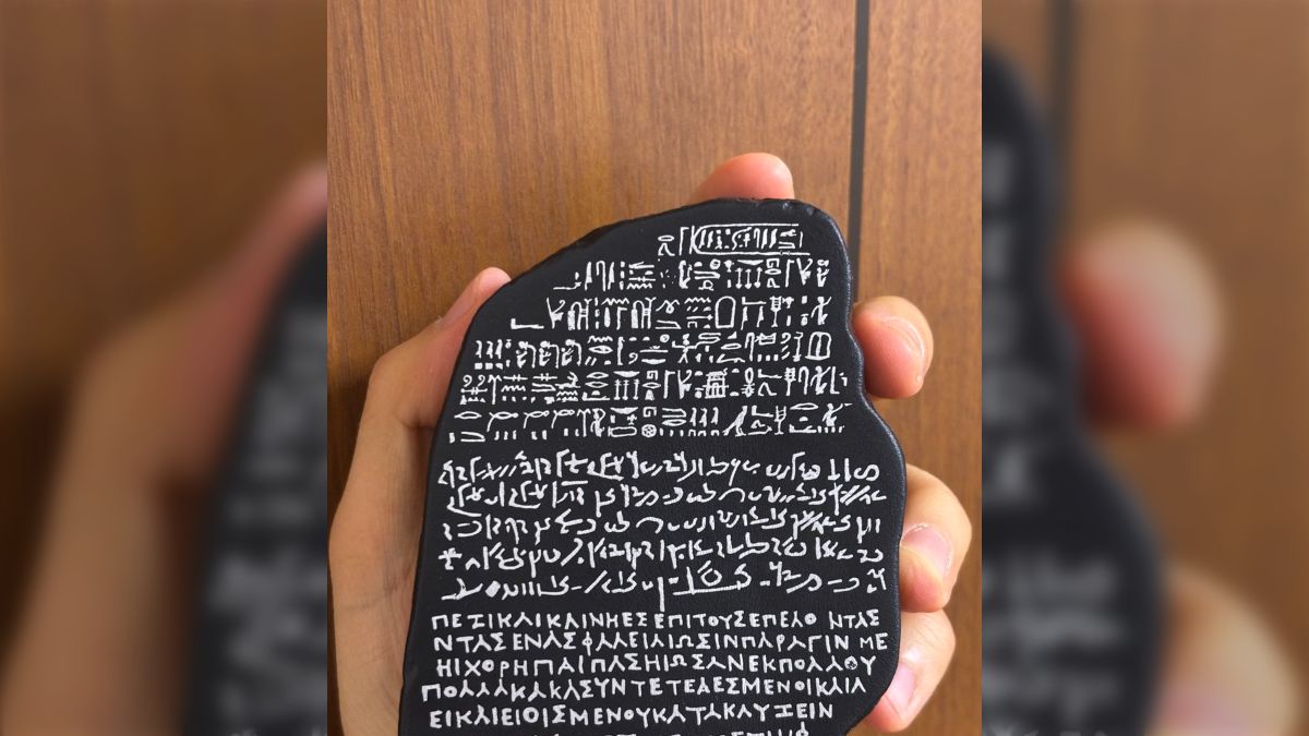 大英博物館で買ったロゼッタストーンのぬいぐるみが可愛い「いくか