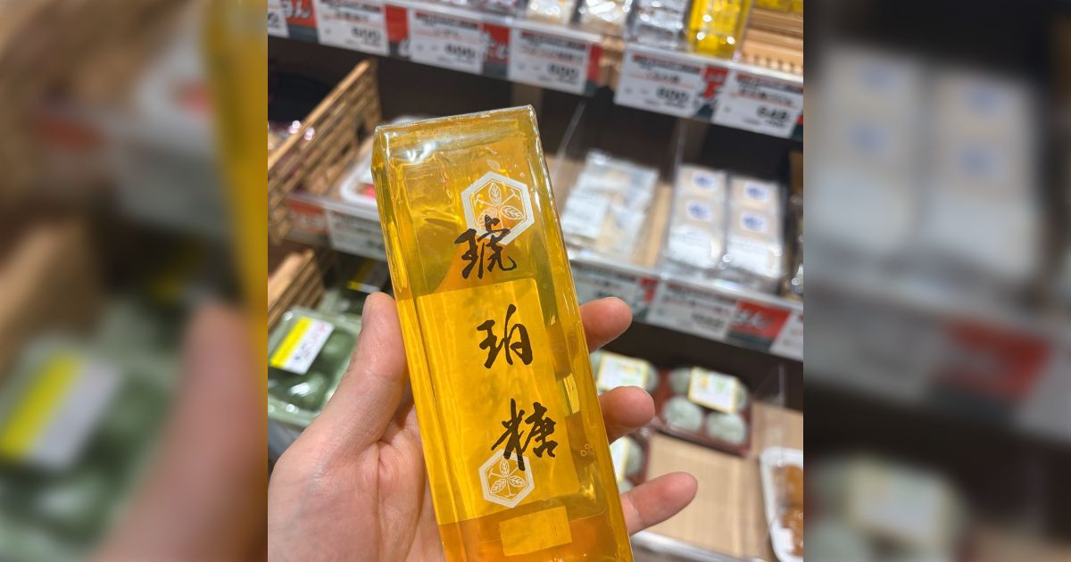 出雲のスーパーに売っていた謎の食べ物『巨大な琥珀糖』がよく分からないので買って食べてみた「すごい、原初の琥珀糖だ！」