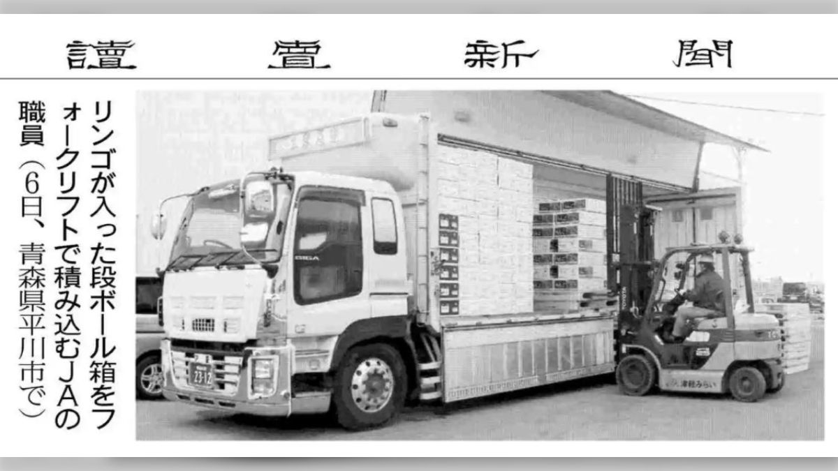 トラックの荷台に載せる行商用ケース、果物、野菜、鮮魚の移動販売