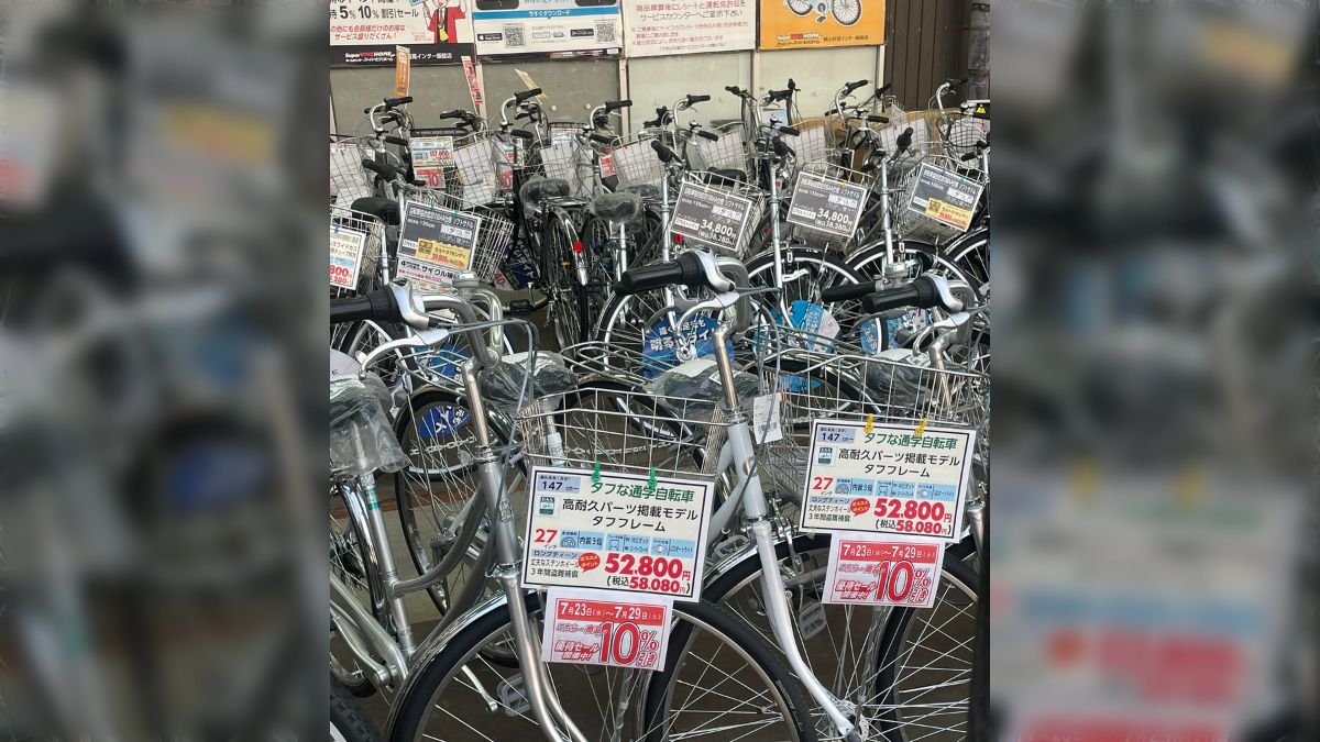 当選した自転車です。一度しか乗っていません！