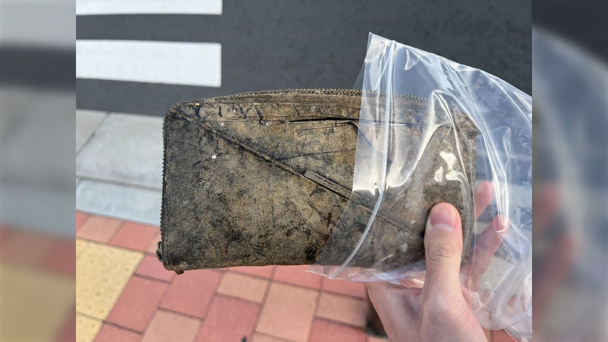 海で拾った高そうな財布 海で拾った高そうな財布