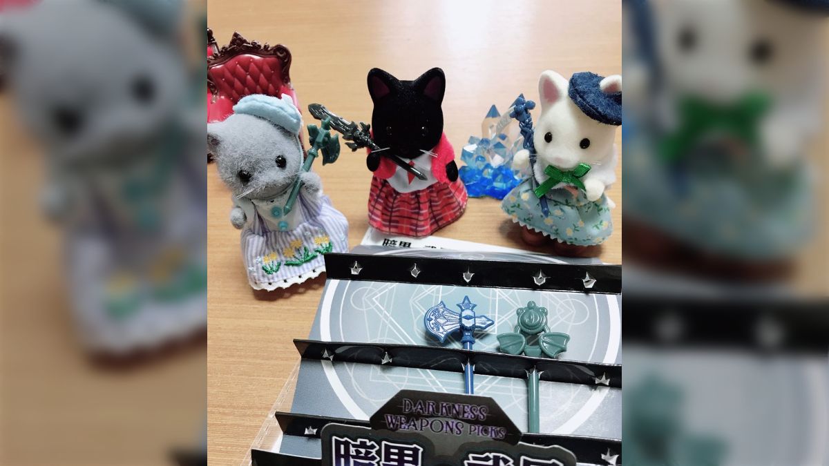 シルバニア　お弁当ピック セリアで衝動買いした暗黒の武具ピックス、恥ずかしいからお弁当