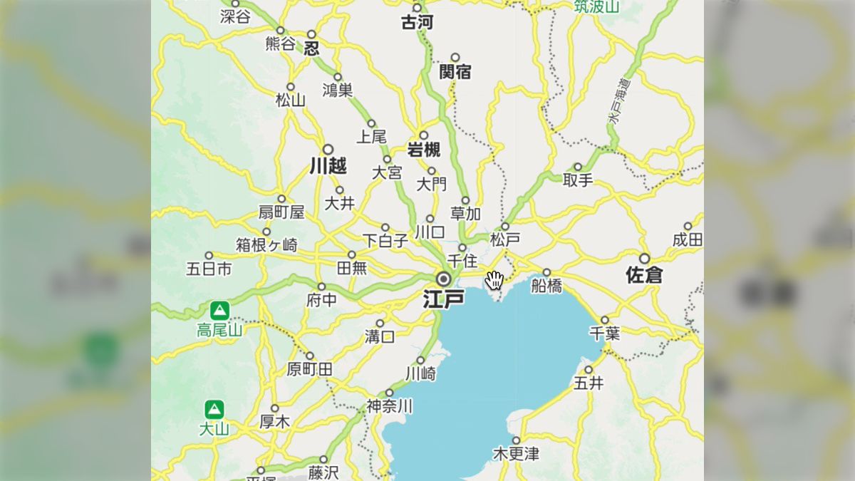 Googleマップ風に「操作できる」江戸時代の地図が鋭意制作中。これは