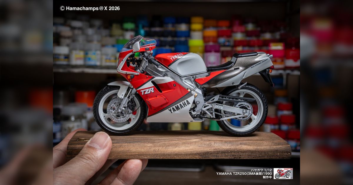 ハセガワ1/12「ヤマハ TZR250(3MA／後期)」の製作記録 - posfie