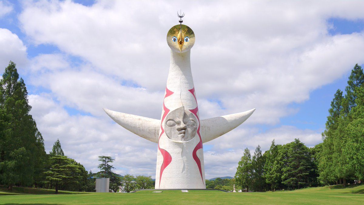 岡本太郎 太陽の塔 彫刻 約15cm （大阪万博のシンボル『太陽の塔