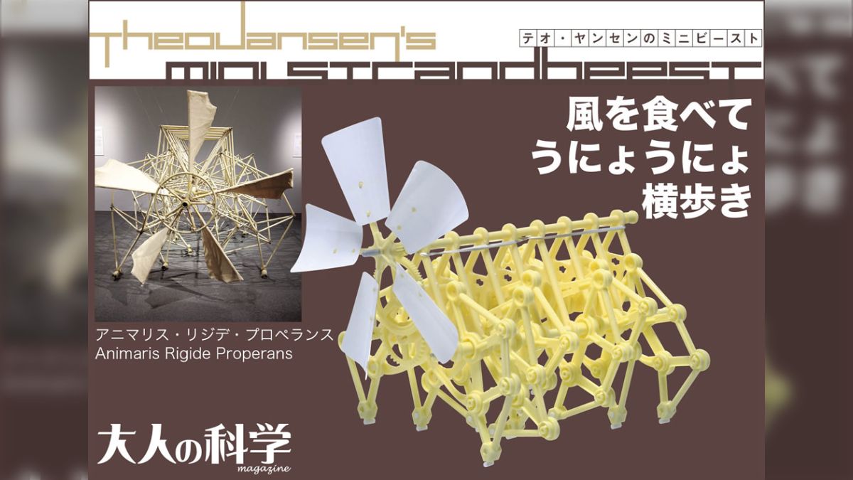 風で生き物みたいに動くロボットなどで知られるテオ・ヤンセン氏