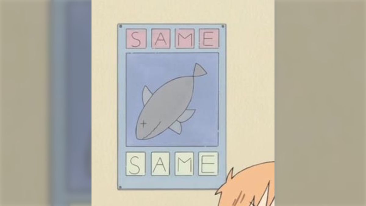 海外ではアニメ版『日常』の「サメポスター」が異様な人気で、インターネットミームとして定着しているらしい→背景には言語的な誤解が？ (2ページ目) -  Togetter