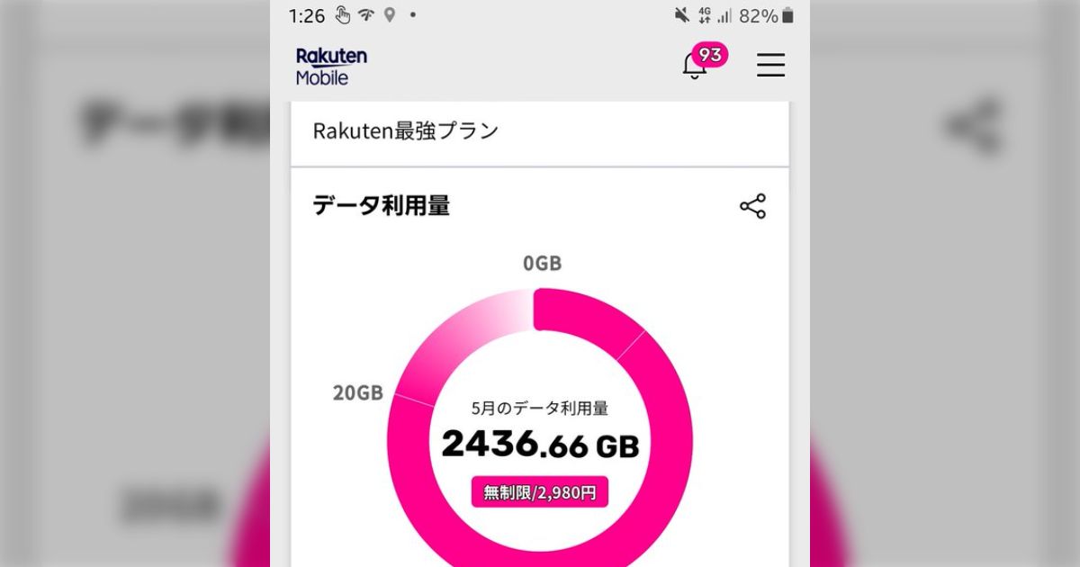 4月から寮暮らしの大学生の弟、楽天モバイルの使用量エグくて草、なにに使ってんねん「ヤバすぎる笑」「テザリングしてPCとかに繋いでるとか？」