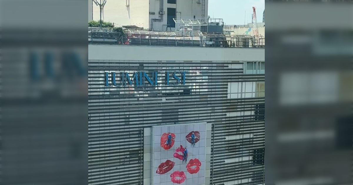 新宿駅で高所作業している人に「暑い中お疲れ様です！」と思っていたら、思わぬ展開に目を奪われる動画「これは秀逸な事例」