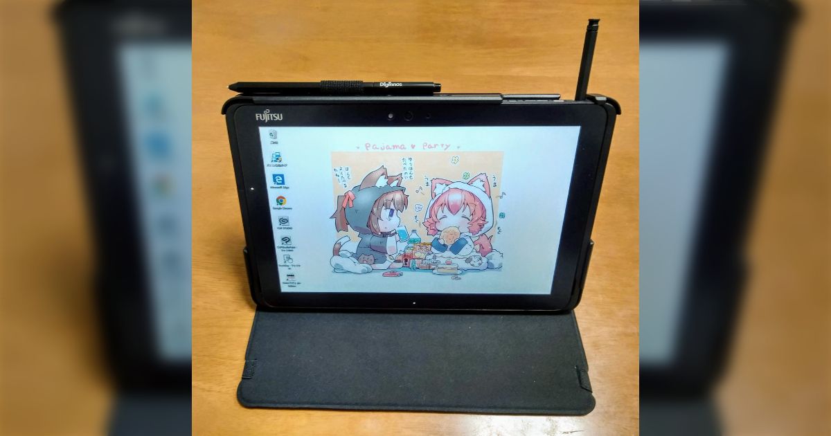 EMRペン搭載windowsタブレット「ARROWS tab WQ2/D1」お絵描き用に買ってみた - Togetter [トゥギャッター]