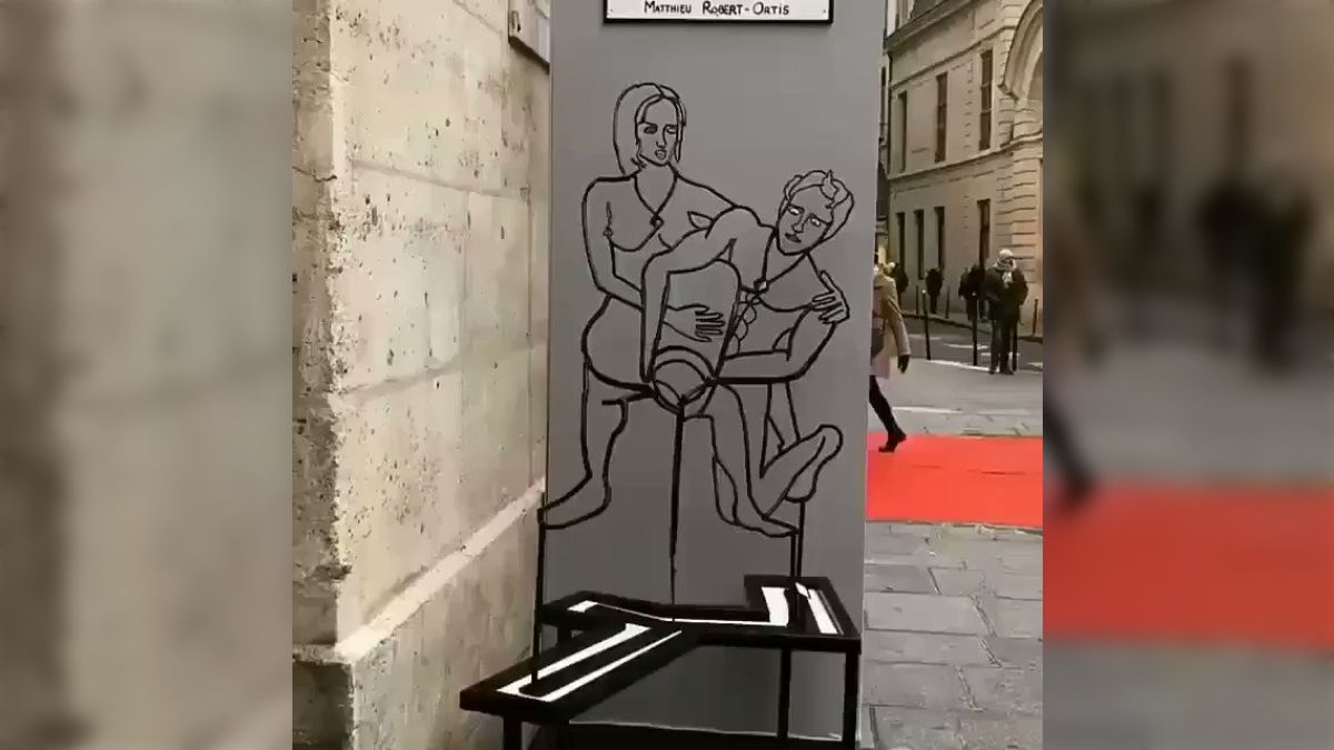 一方から見ると男女、他方では蛇…！多方面から見ても成立するワイヤーアートに、一面だけで判断してはいけないと教えられる - Togetter