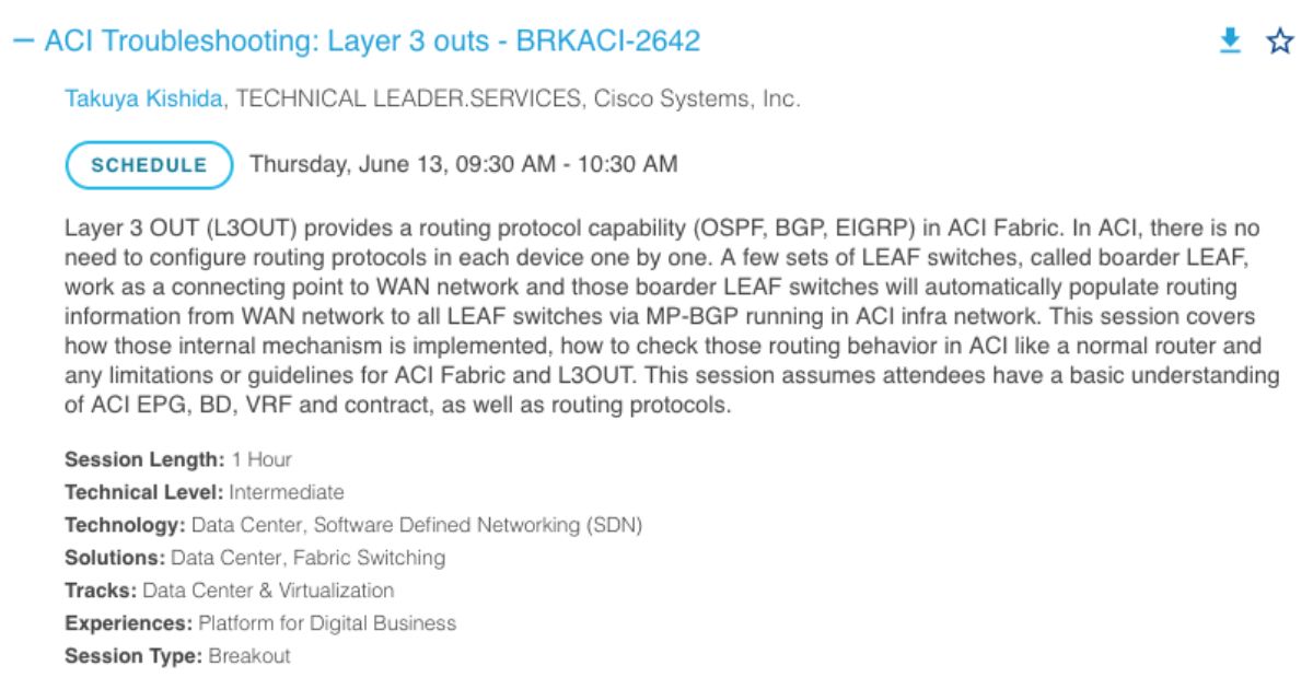 Cisco Live! San Diego CLUS 2019 オススメセッションまとめ posfie