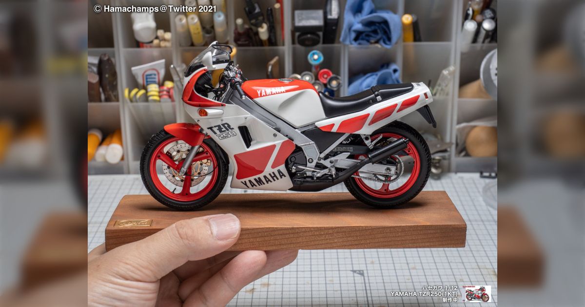 ハセガワ1/12「ヤマハ TZR250(1KT)」の製作記録 - posfie