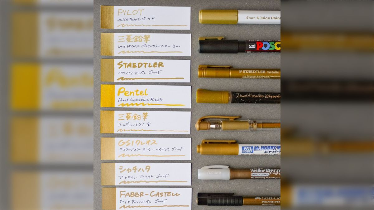 理想の「金ペン」はどれ？10種類のペンを比較した投稿が話題に→さらに