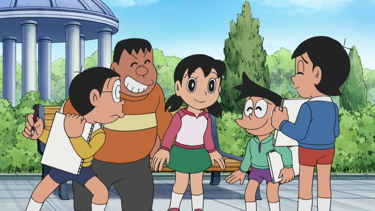 11月18日放送分のドラえもん『いつでもどこでもスケッチセット』を観た 